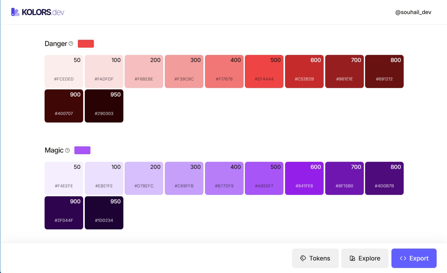 Kolors - Screenshot 2 showing product features and functionality