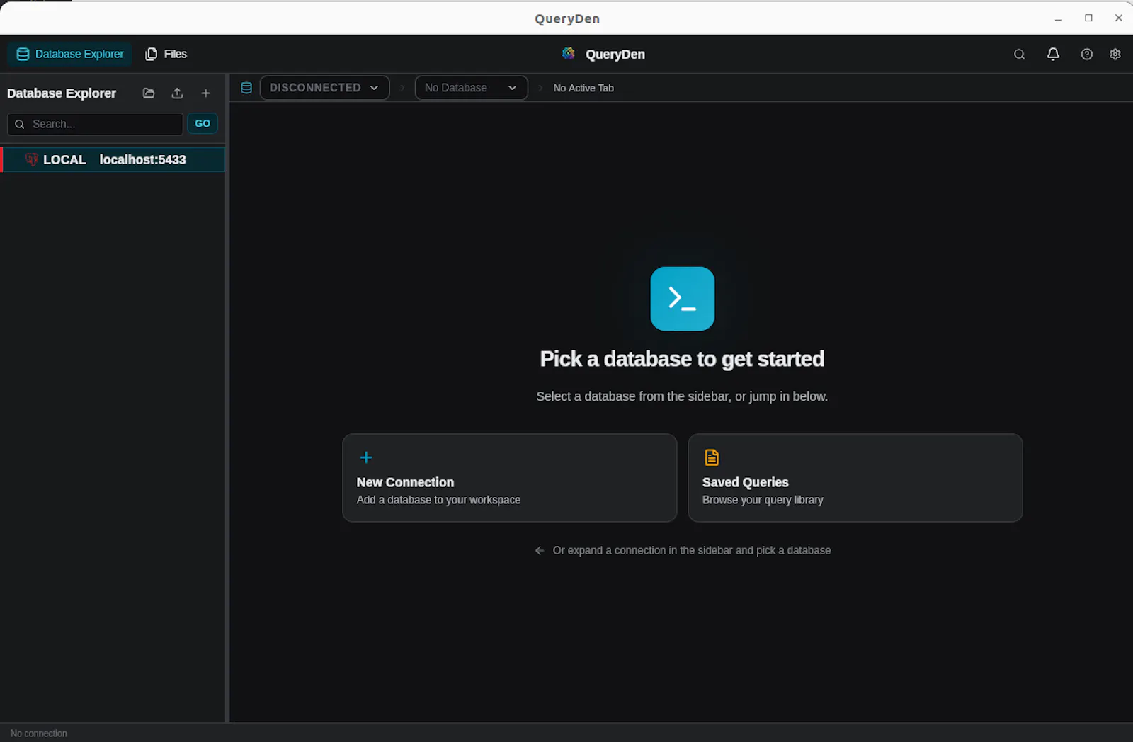 Query Den (Database Manager) screenshot 1