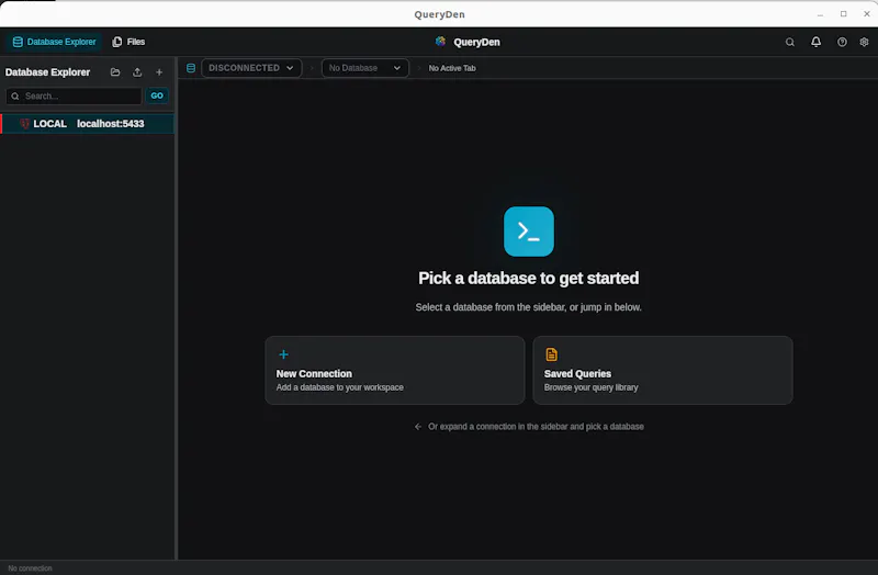 Query Den (Database Manager) screenshot 1