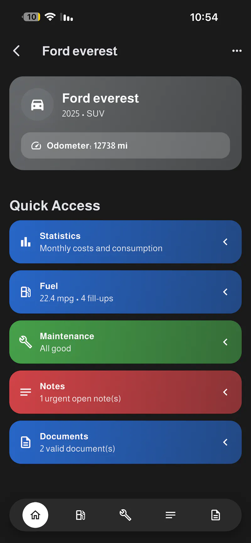 Car logar screenshot 2