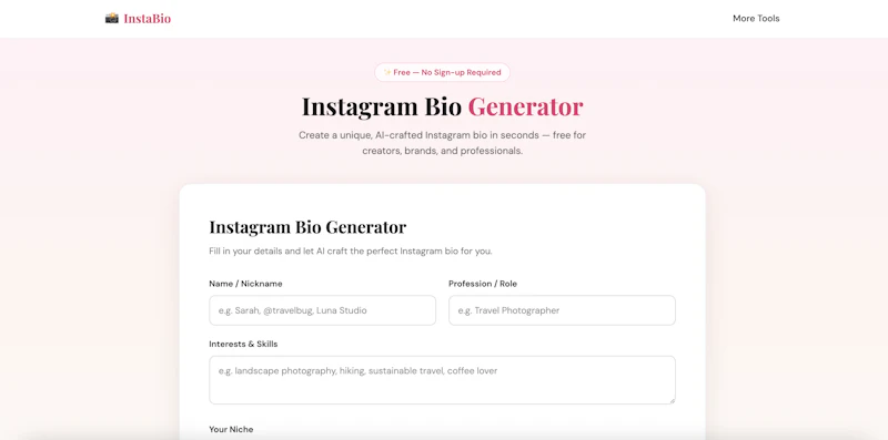 Instabio screenshot 1