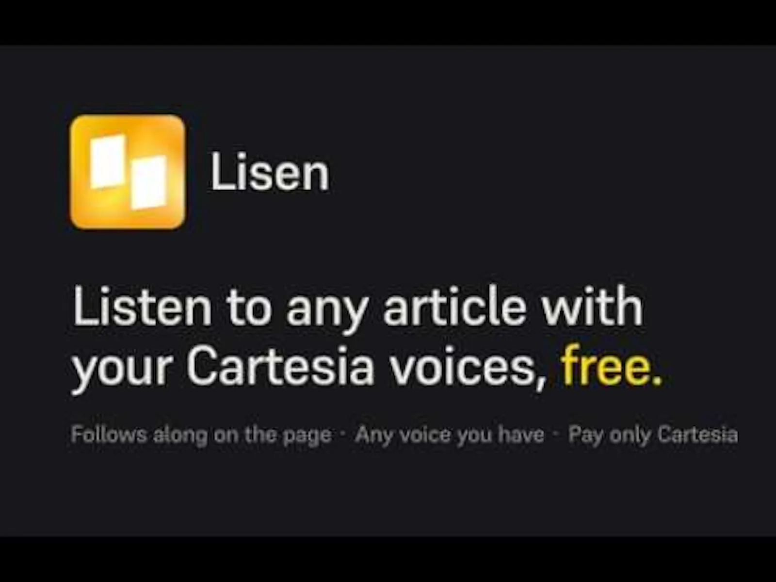 Lisen screenshot 1 (video preview)