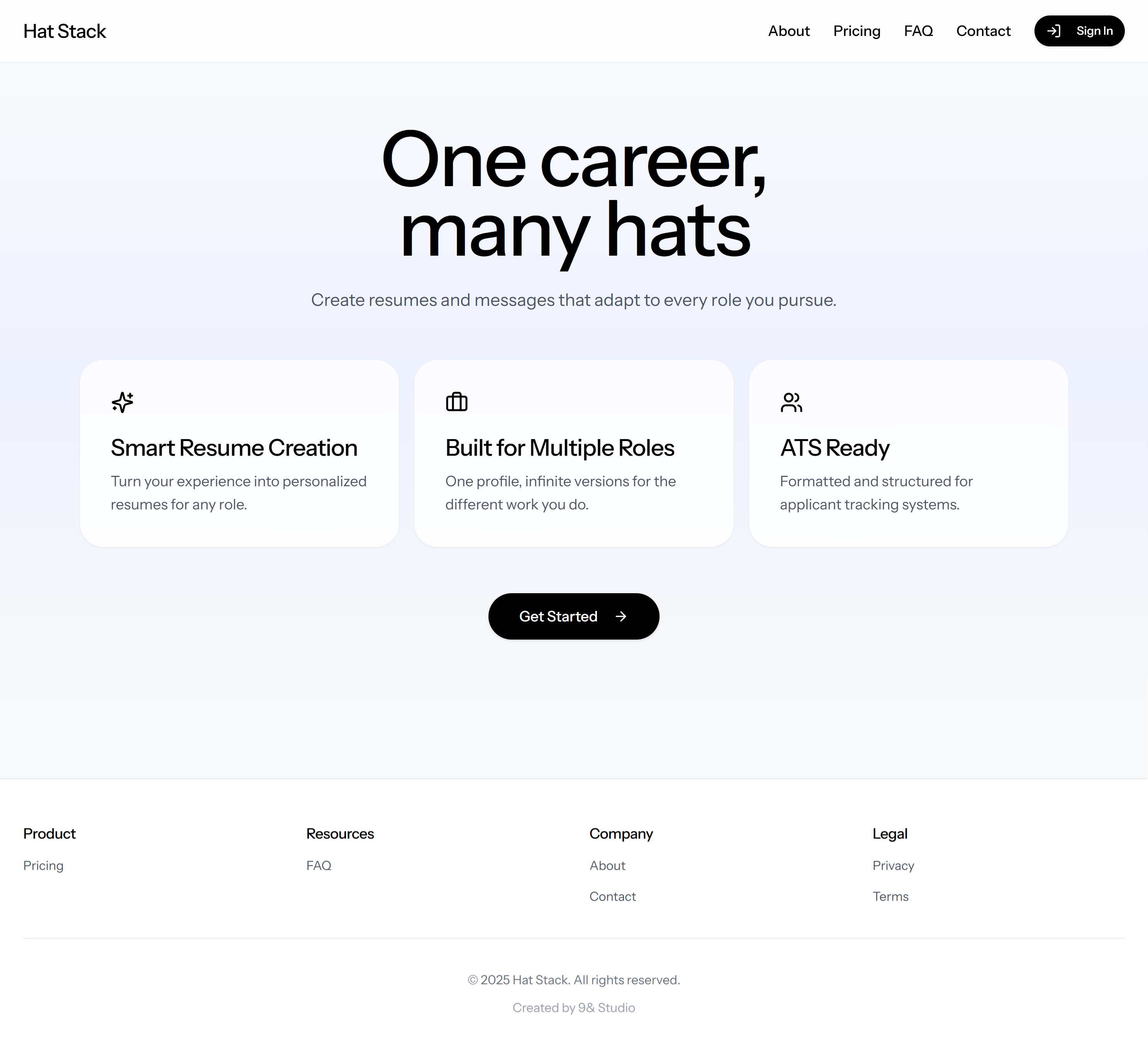 Hat Stack - Screenshot 2 showing product features and functionality