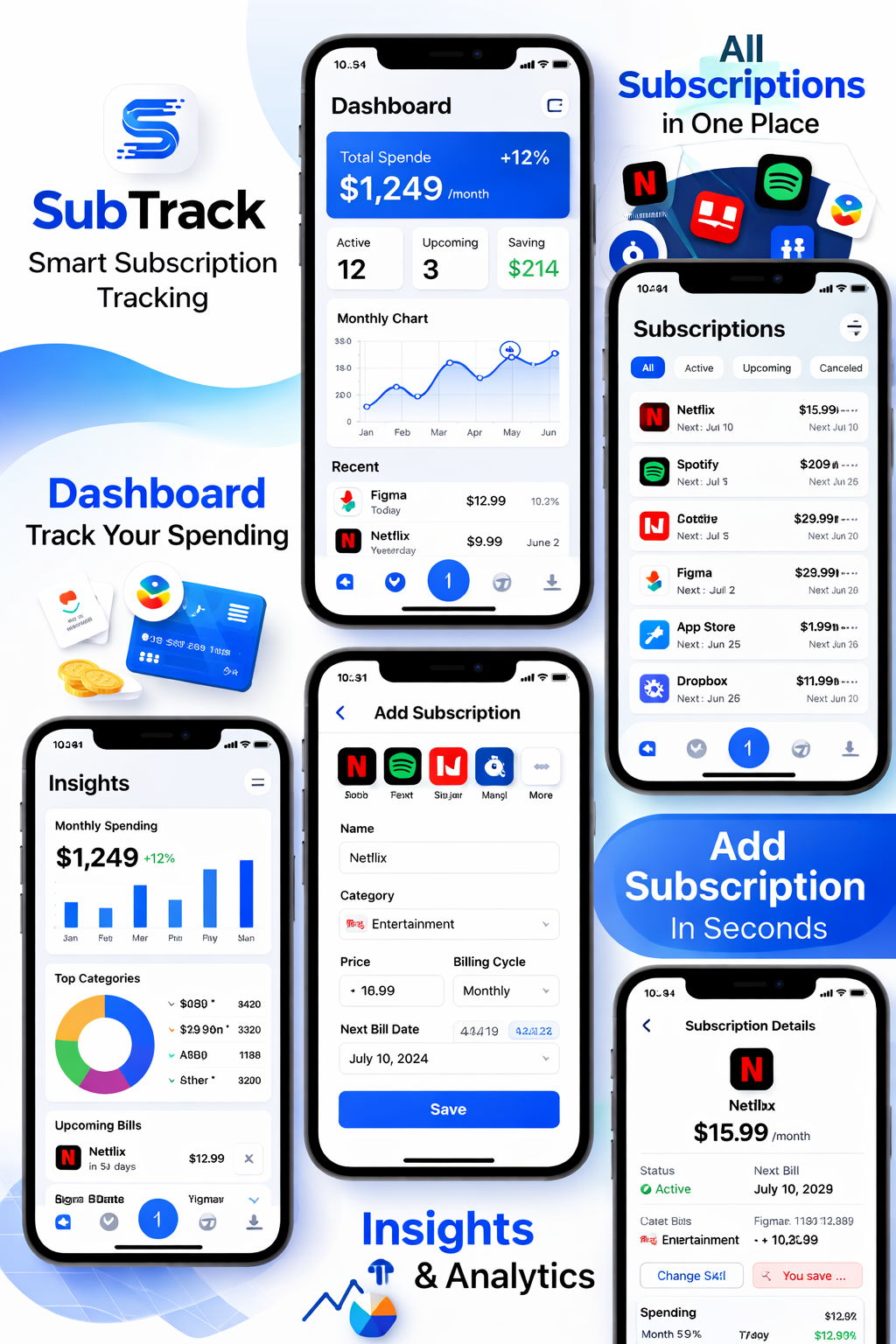 SubTrack - Screenshot 2 showing product features and functionality