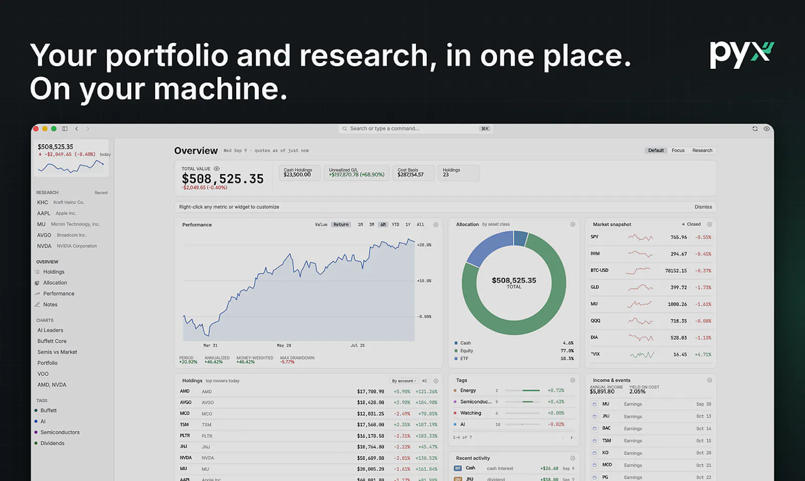 Pyx screenshot 1