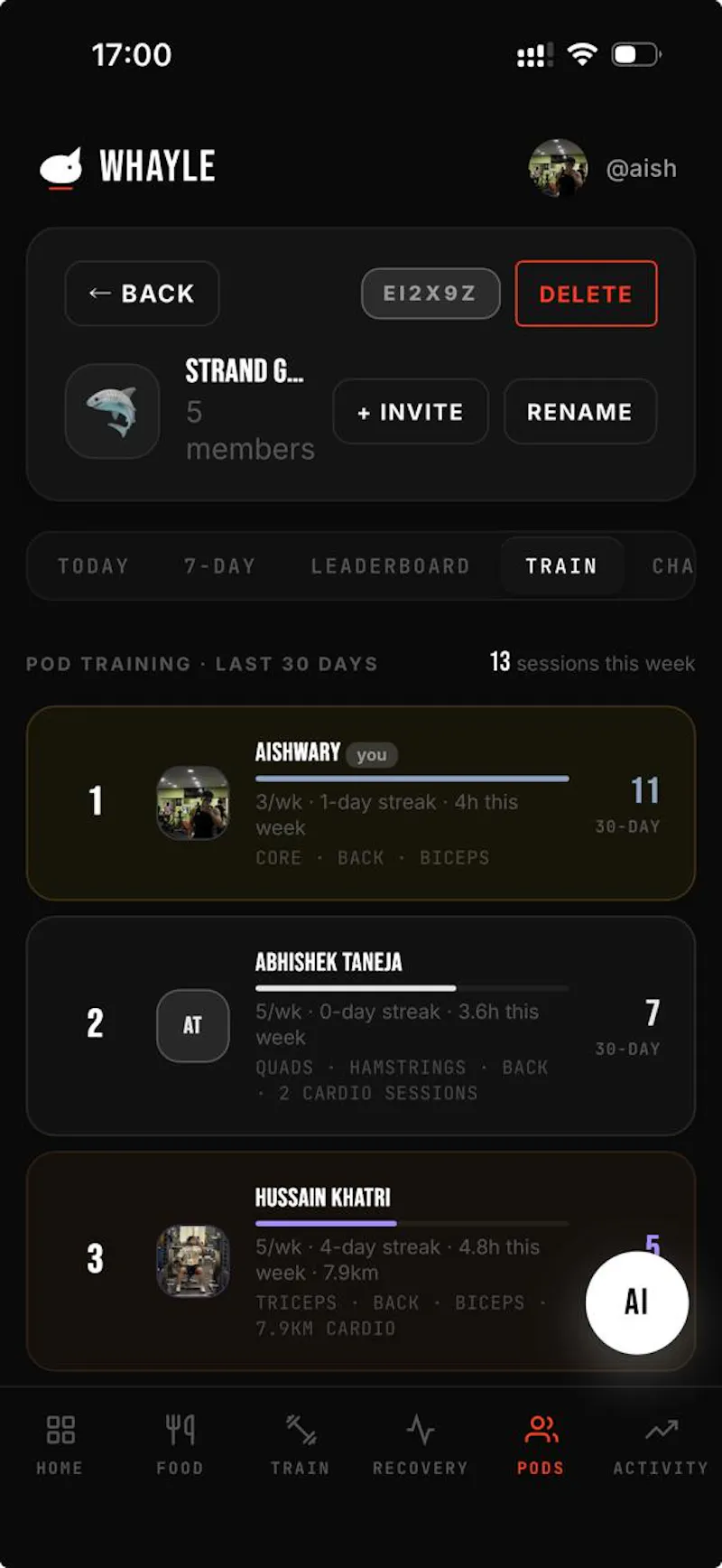 Whayle / Train. Eat. Show up. screenshot 6