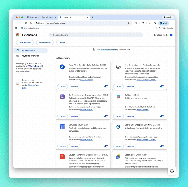 Integrate API - Screenshot 4 showing product features and functionality