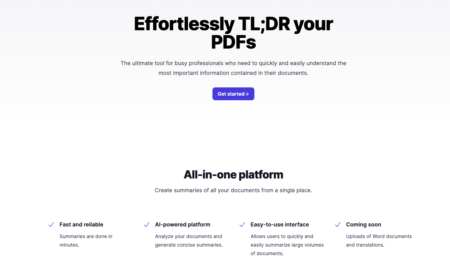 وسائط TL;DR Docs - دون عناء tl ؛ دكتور pdfs 1