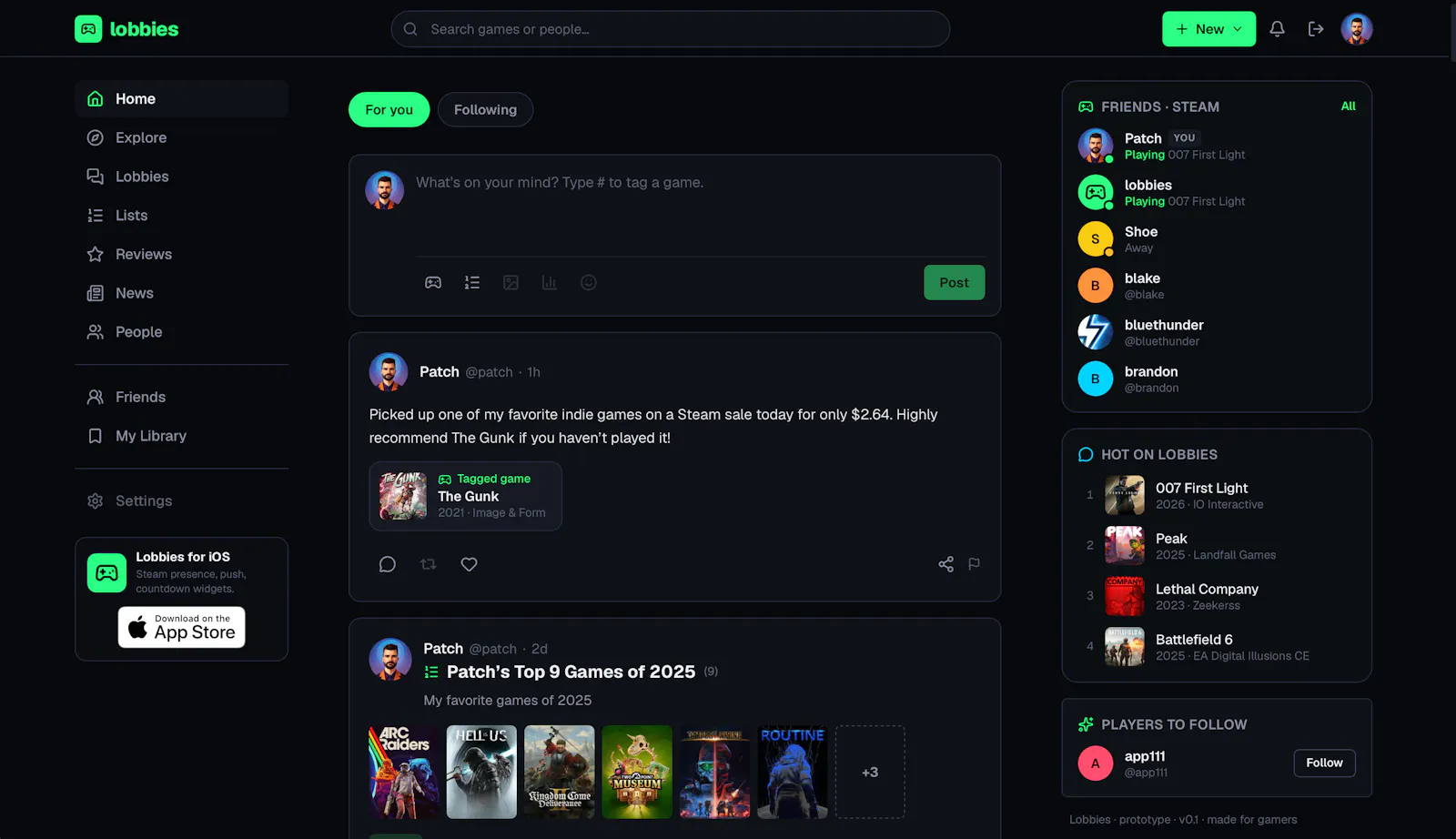 Lobbies screenshot 1