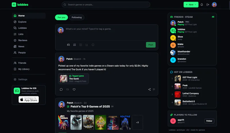 Lobbies screenshot 1
