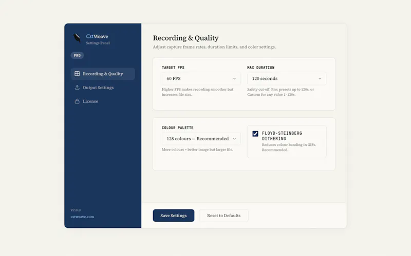 CstWeave screenshot 3