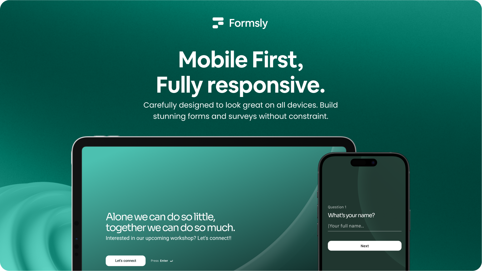 Formsly.app - आश्चर्यजनक रूप और सर्वेक्षण आसानी से बनाएं। मीडिया 5