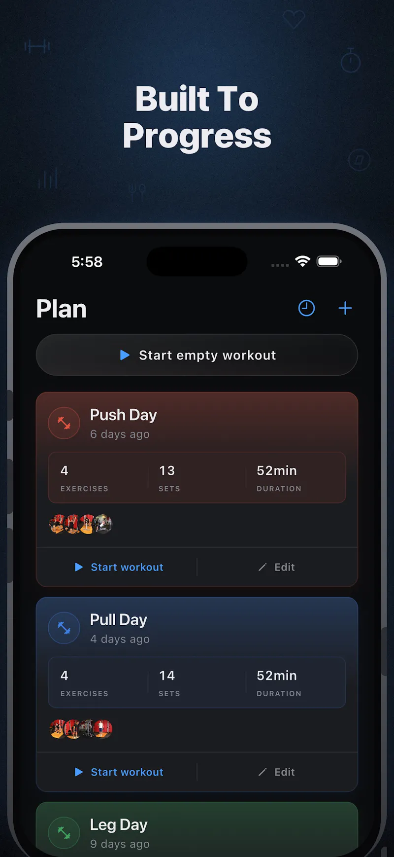 WorkIt - Workout Planner screenshot 2