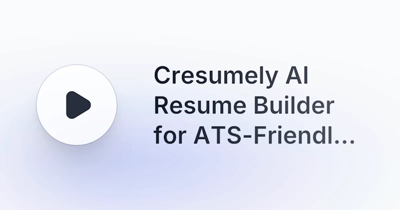 Cresumely screenshot 1
