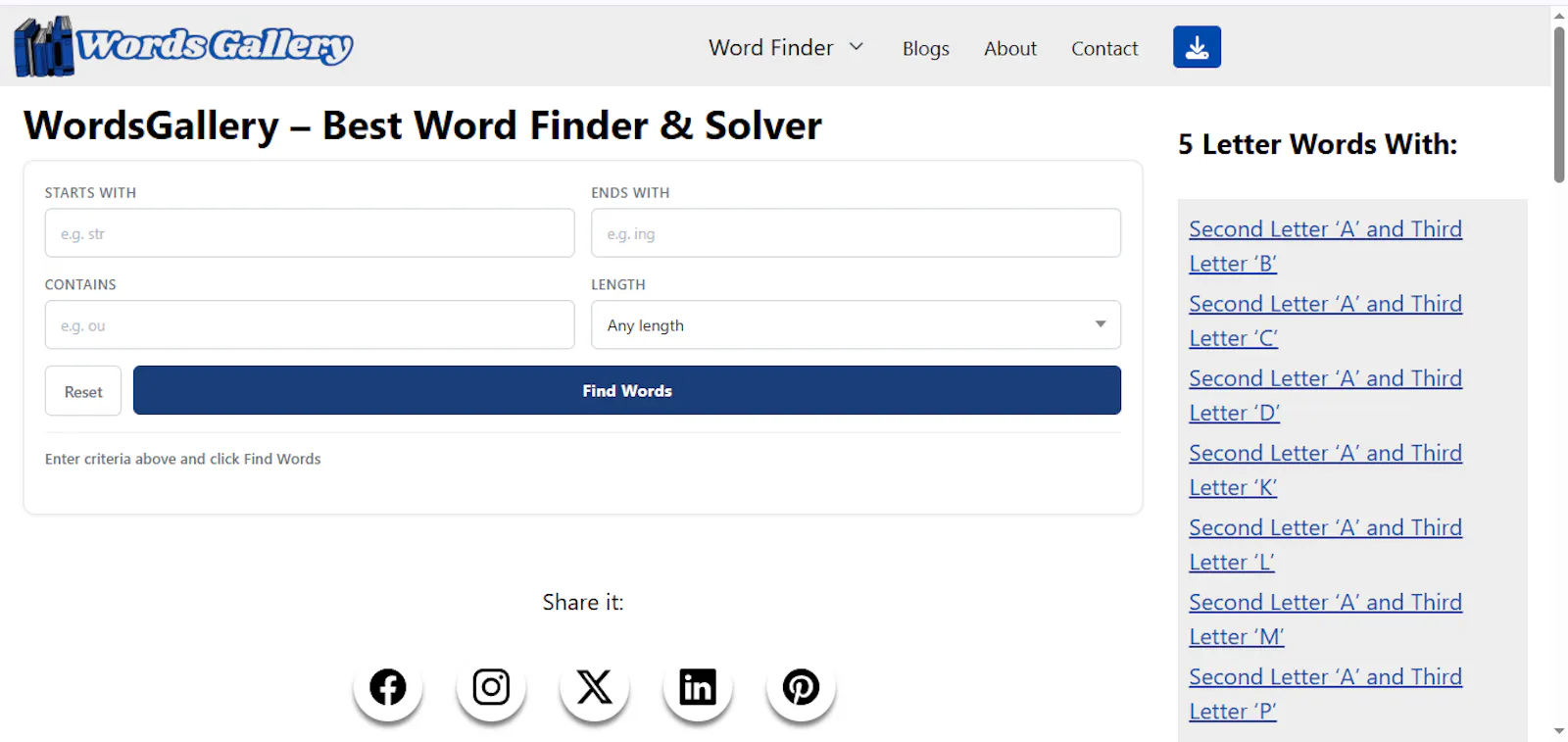 WordsGallery screenshot 2