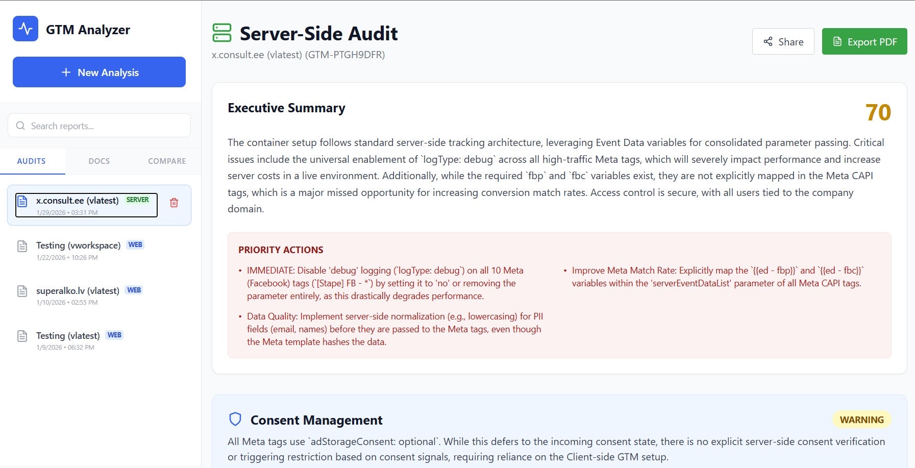 GTM Analyzer gallery image