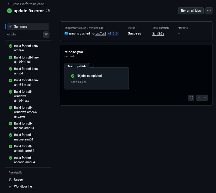 Rust Secure Tranfer Format - Screenshot 2 showing product features and functionality