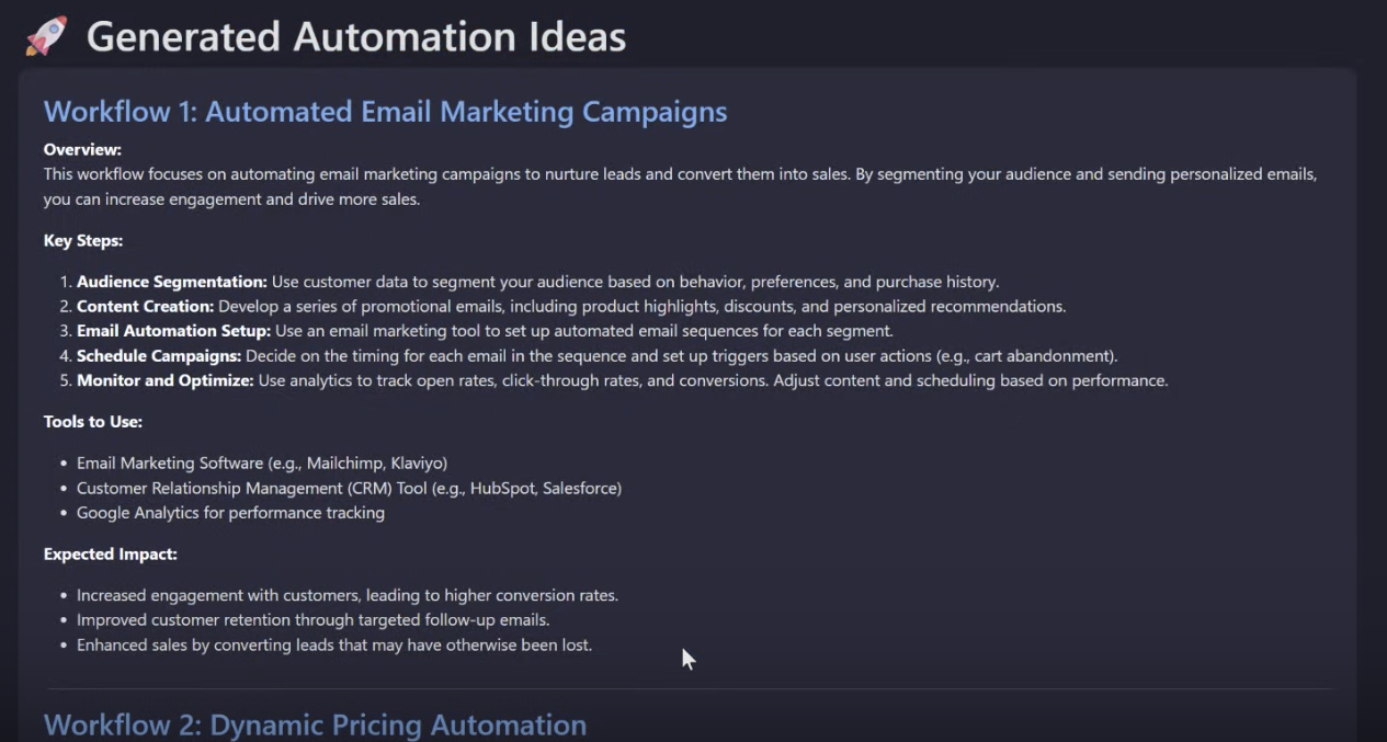 AI-Powered Automation Idea Generator gallery image