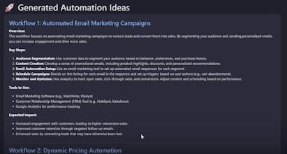 AI-Powered Automation Idea Generator gallery image