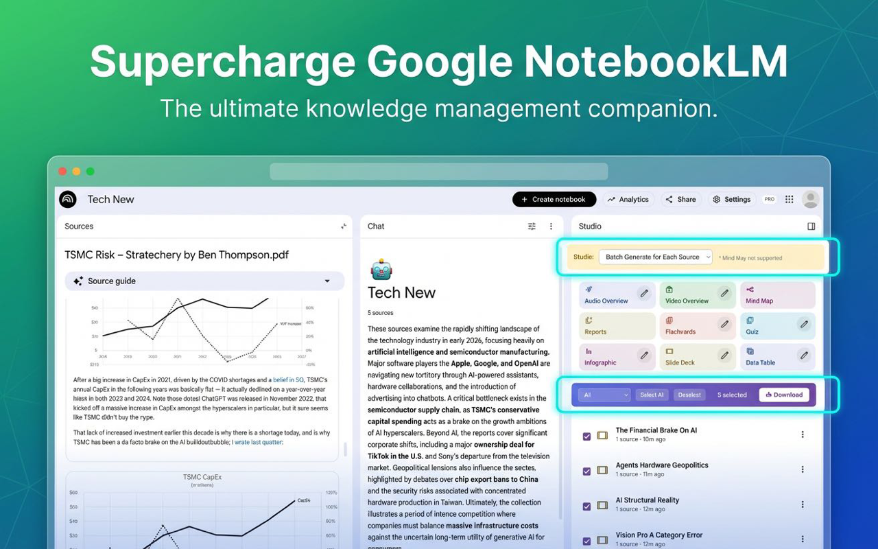 NoteKitLM: Supercharge Your NotebookLM  gallery image