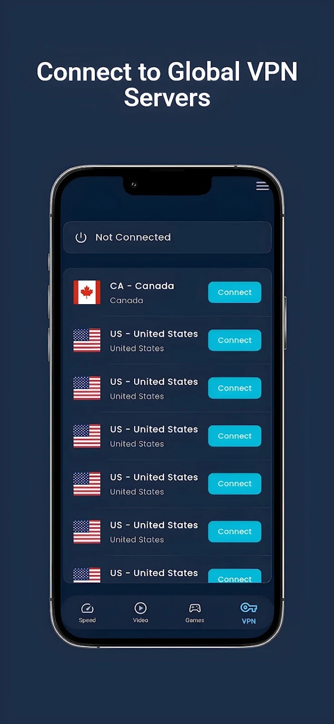 Mídia 5 de SpeedVvy: Teste de velocidade e VPN seguro