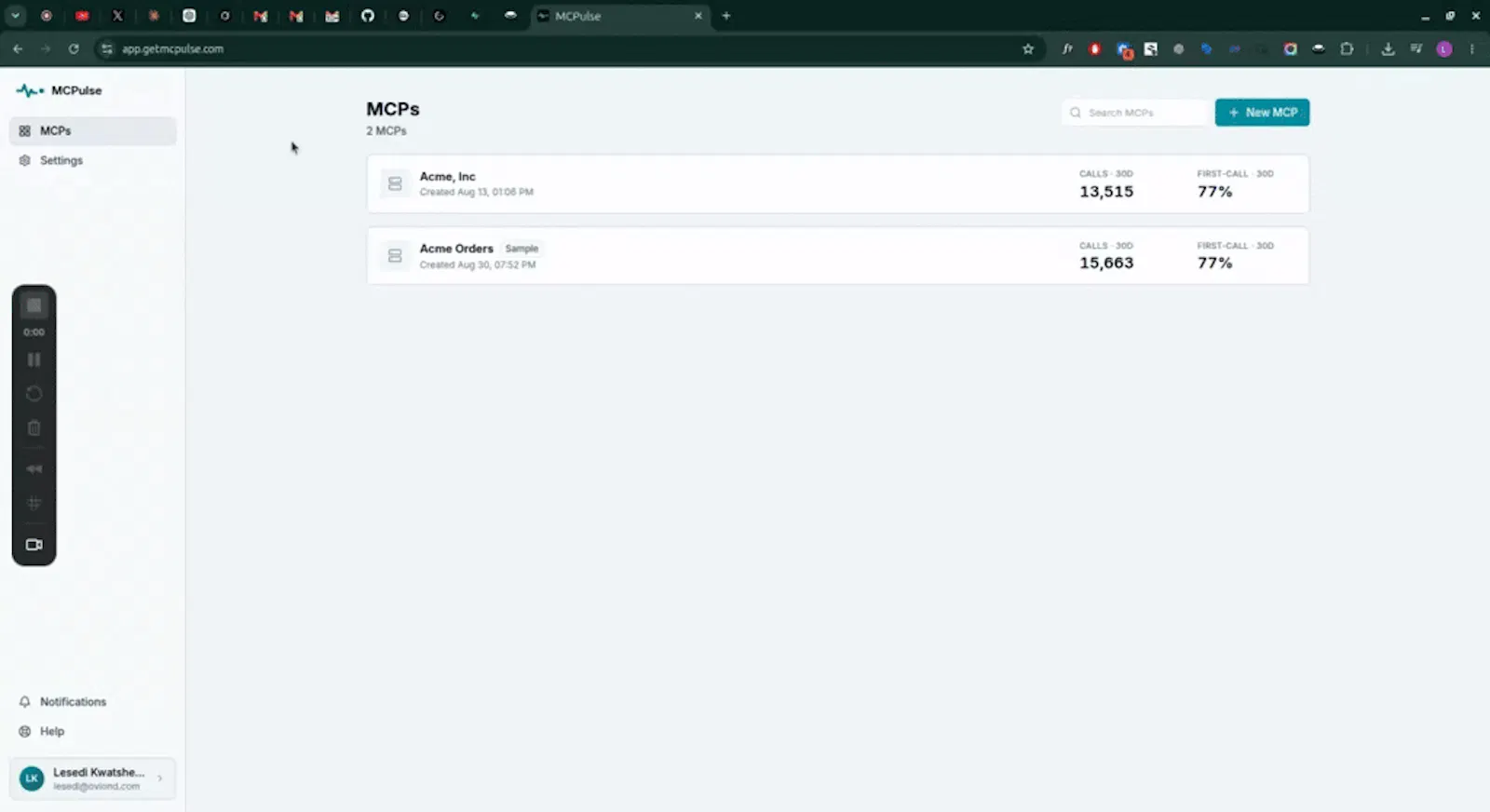 MCPulse screenshot 1 (video preview)
