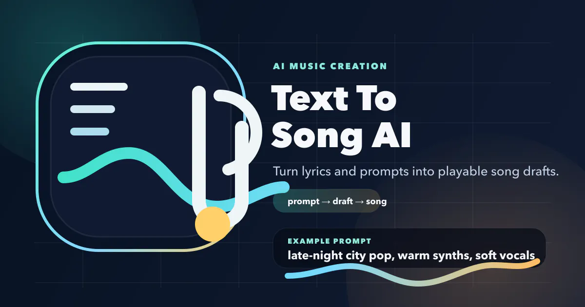 text to song ai product banner