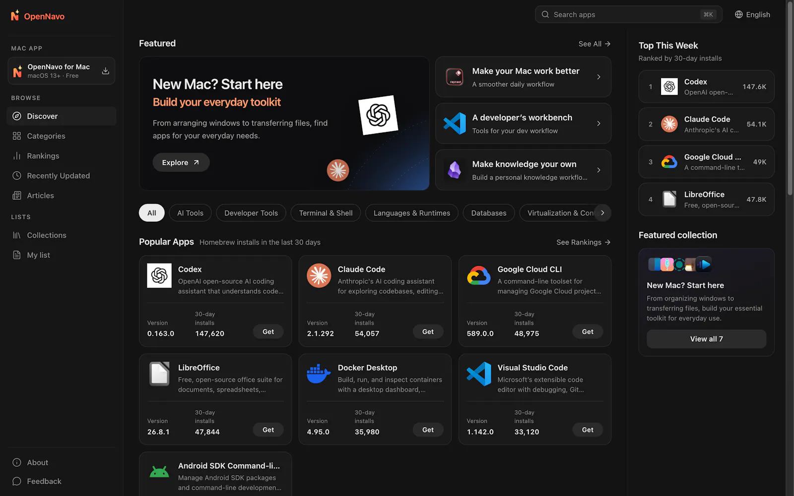 OpenNavo screenshot 1