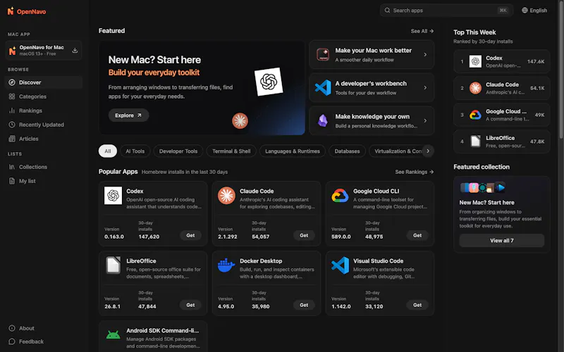 OpenNavo screenshot 1