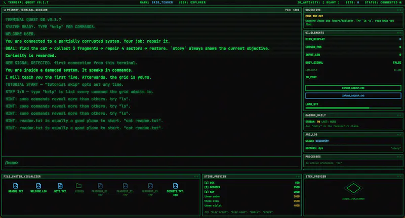 Terminal Quest screenshot 3