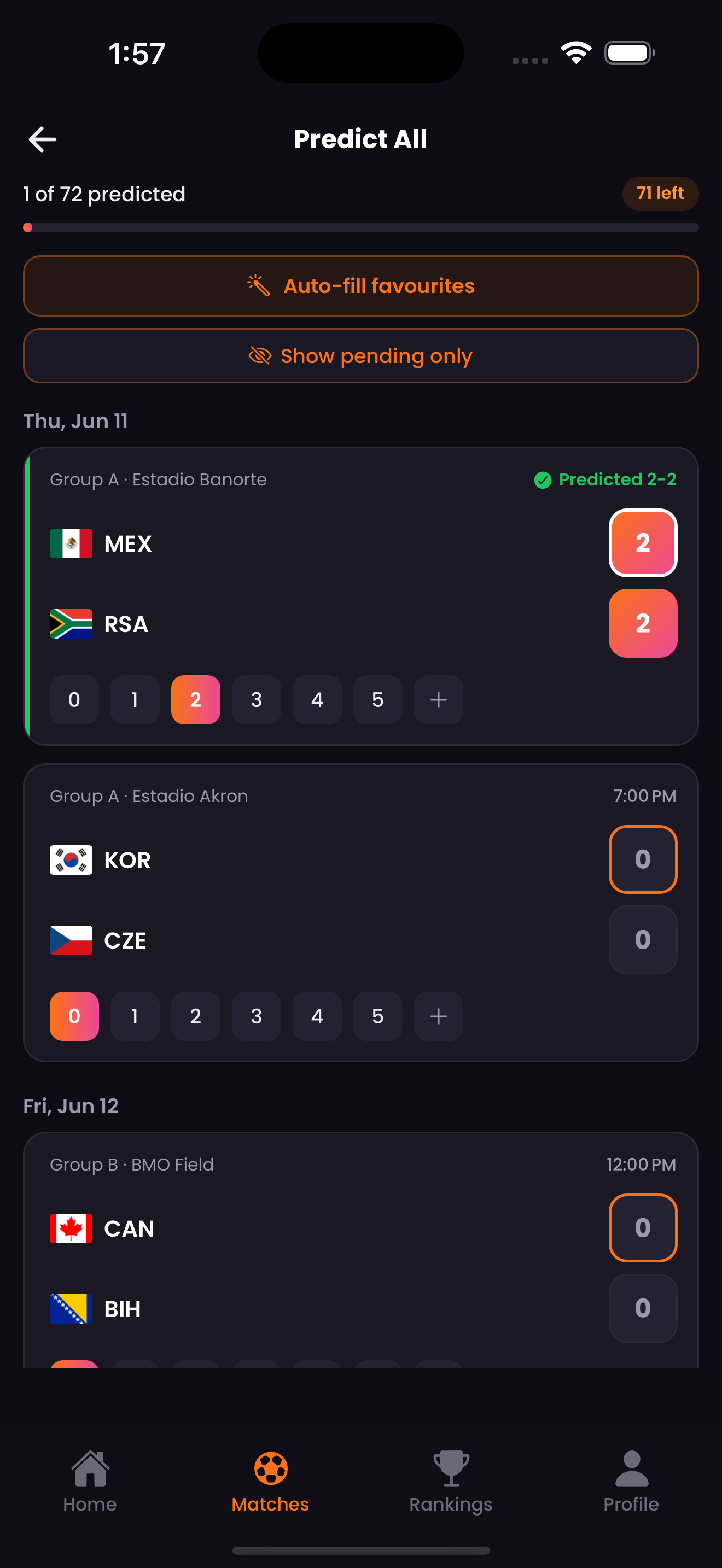 Quiniela 2026 — World Cup 2026 Game gallery image