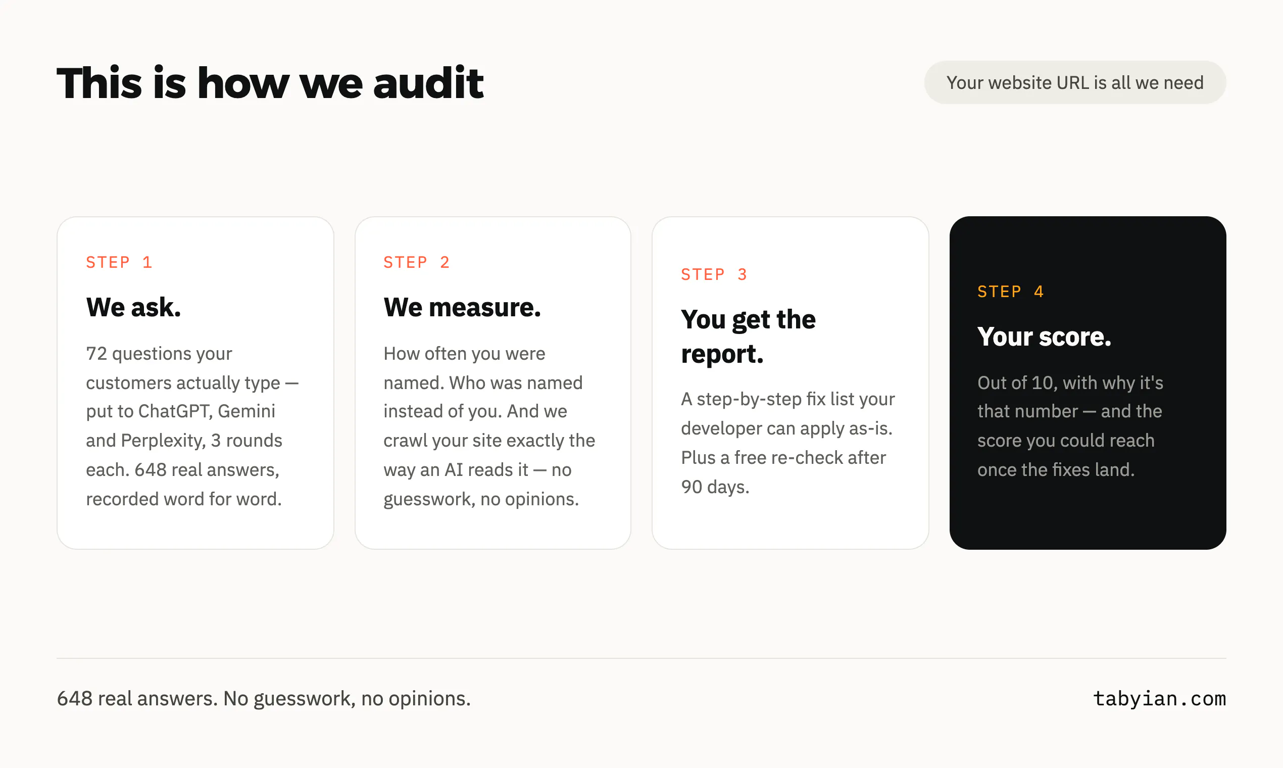 Tabyian — AI Visibility Audit gallery image