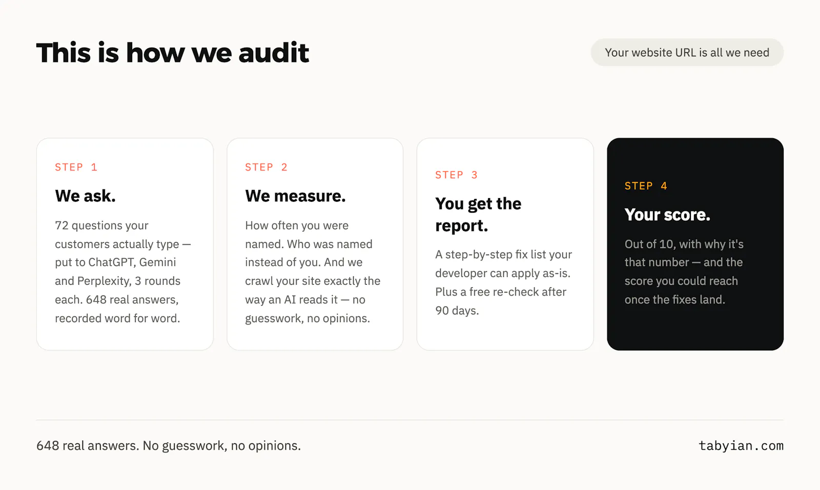Tabyian — AI Visibility Audit screenshot 2