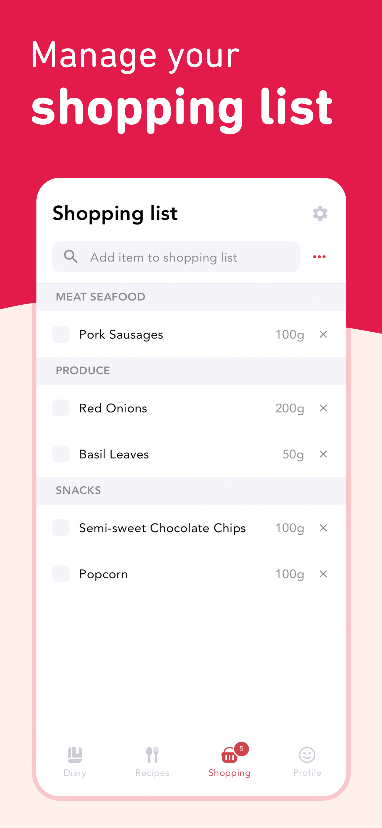 Comidas: su diario de comida simple media 7