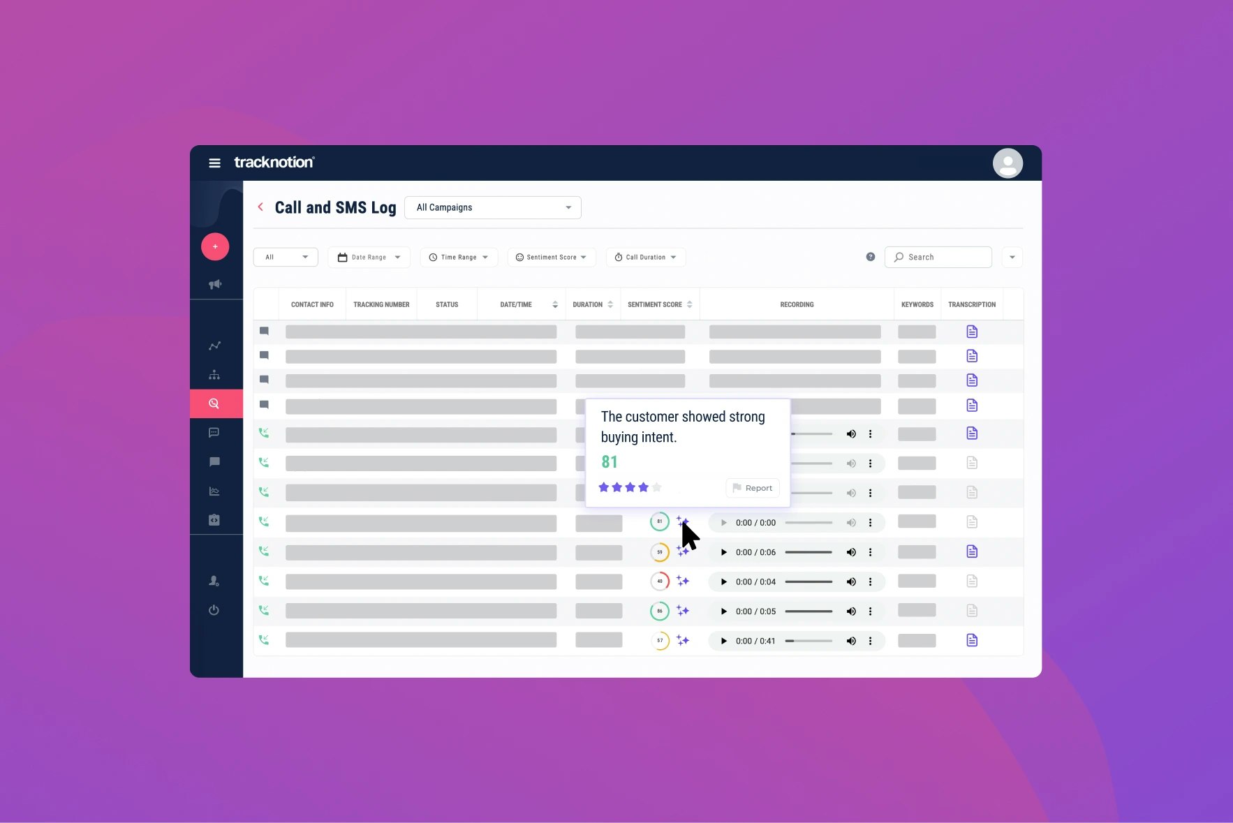 TrackNotion screenshot 2