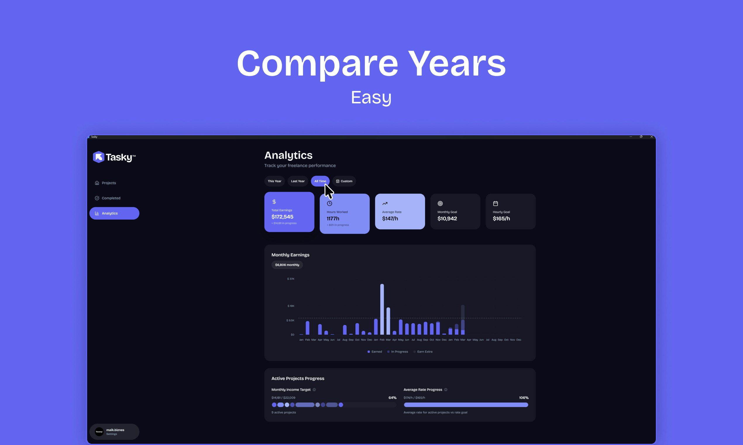 Tasky — Freelancer Time Tracker gallery image