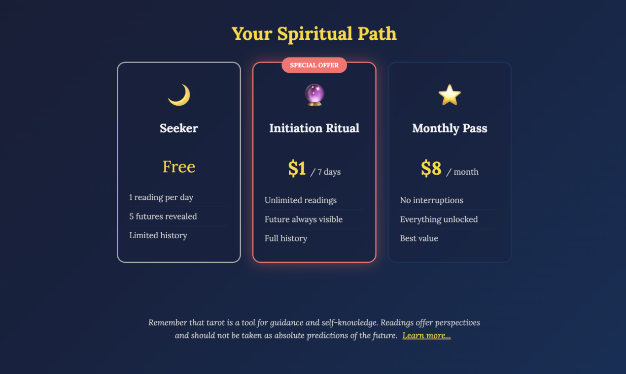 Free Tarot Fun screenshot 3 Free Tarot Fun screenshot 3