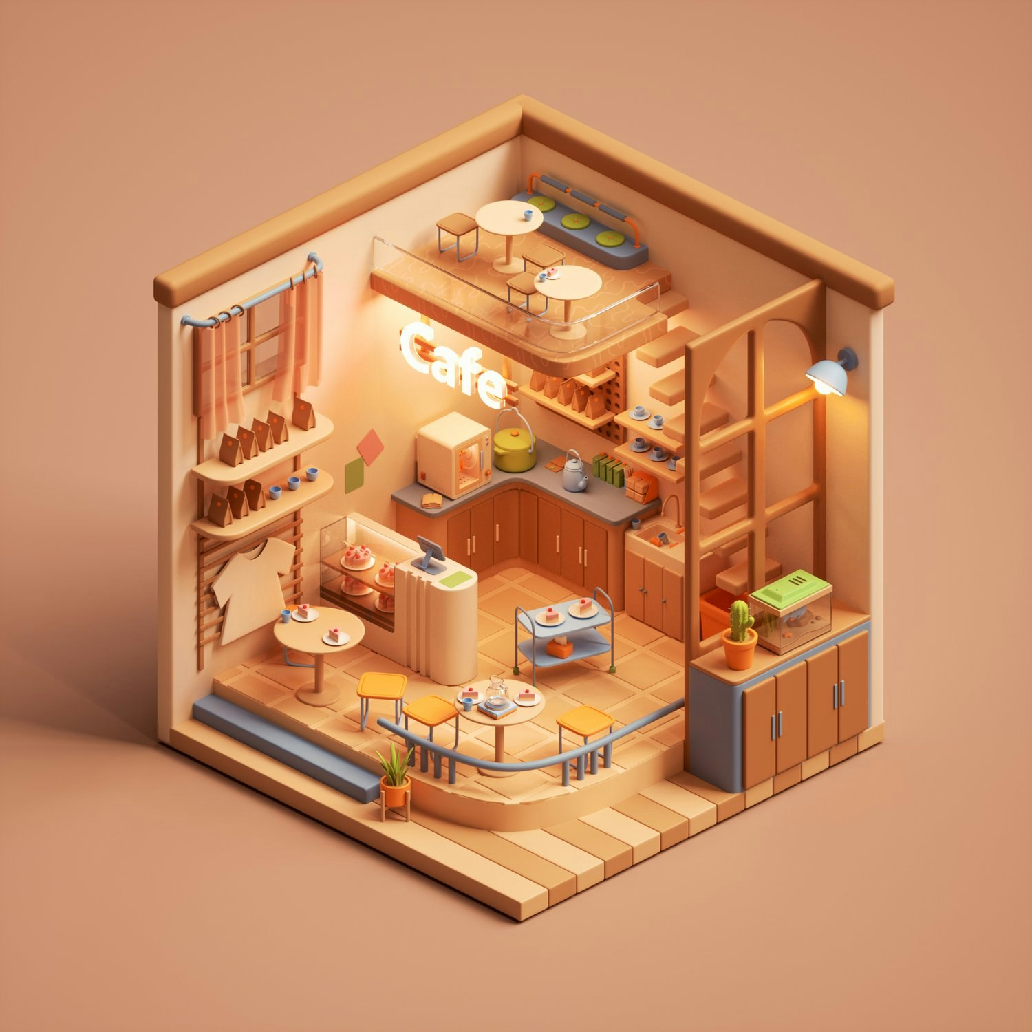 c4d and octane isometric project files  - Screenshot 3 preview
