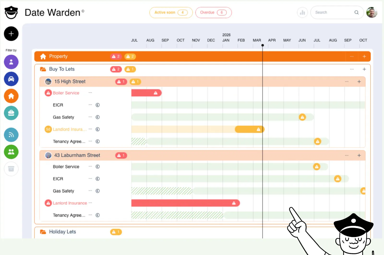 DateWarden screenshot 2