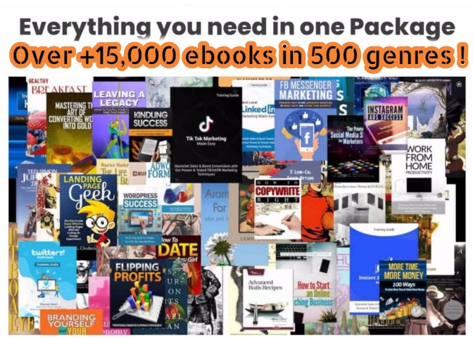 Mega Ebook Bundle 15,000+ e books gallery image