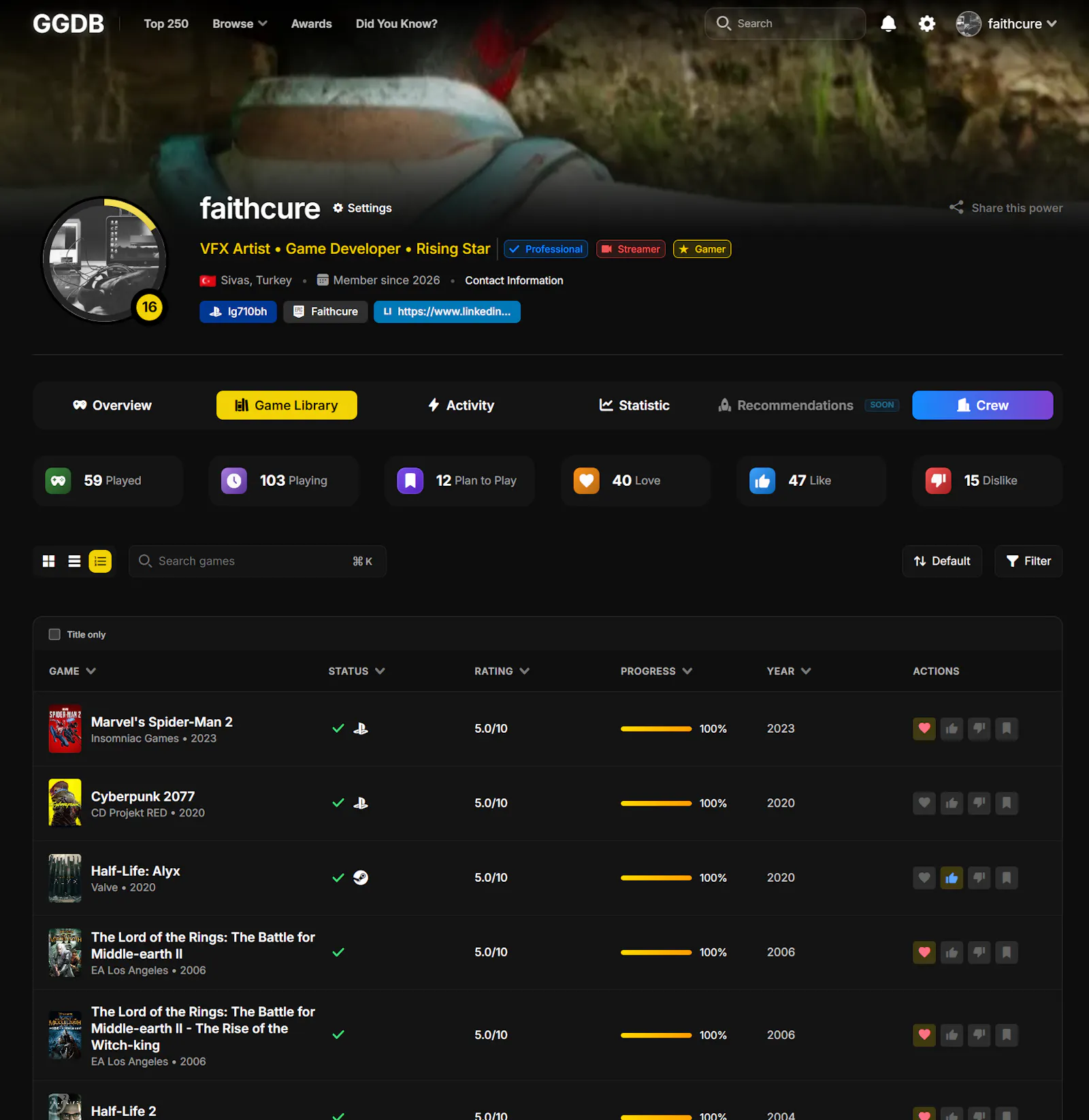 GGDB - Good Gamer's Database screenshot 4