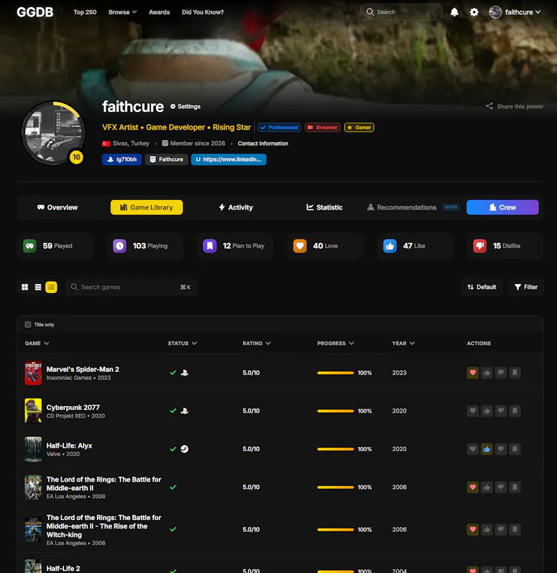 GGDB - Good Gamer's Database screenshot 4