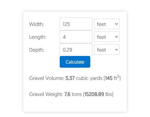 Gravel Volume Calculator - Stroomlijnde buitenprojecten media 1