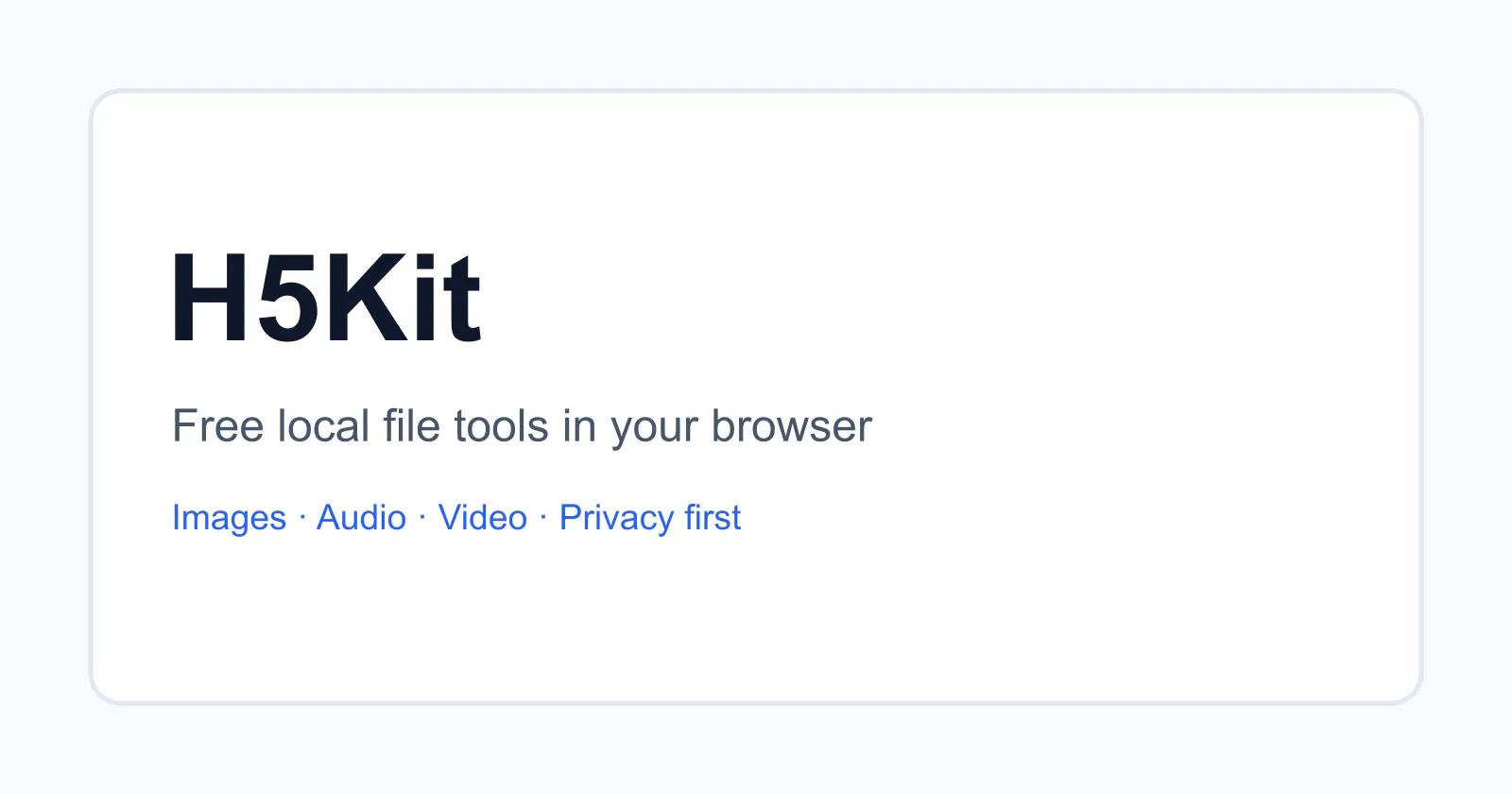 H5Kit screenshot 1