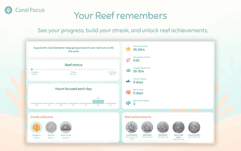 Coral Focus screenshot 2