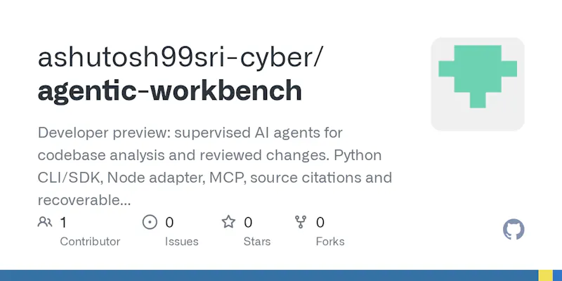 Agentic Workbench screenshot 2