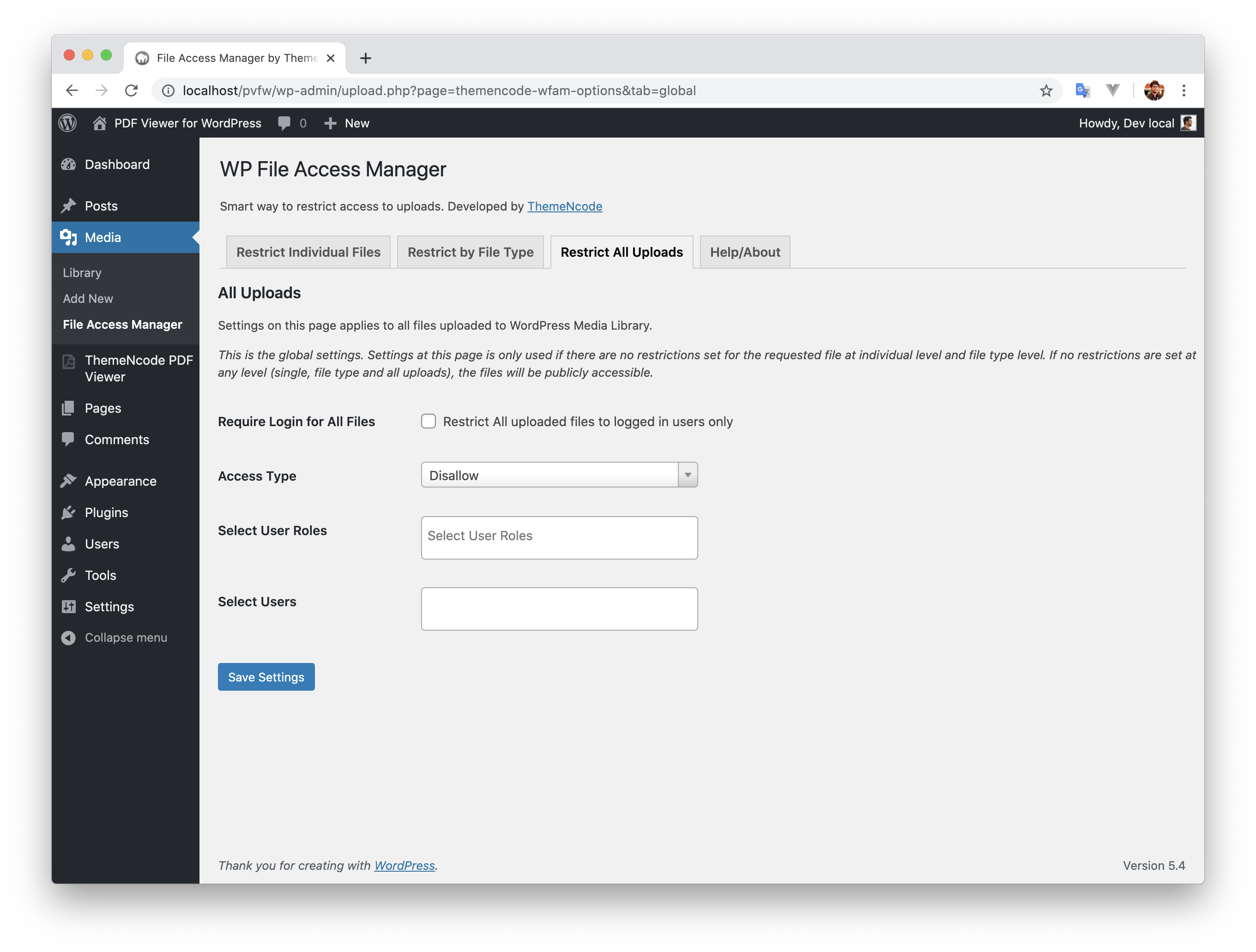 WP File Access Manager gallery image