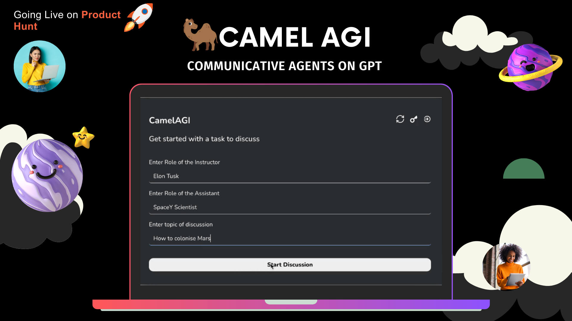 Camel Agi door Samurai - Rolspel van autonome AI -agenten om een ​​bepaalde taak op te lossen media 2