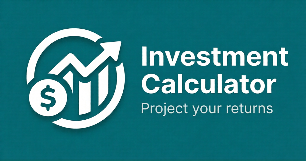 Investment Calculator - Main product screenshot demonstrating key features and user interface