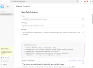 Cici MVP, Your SEO Content AI Assistant gallery image